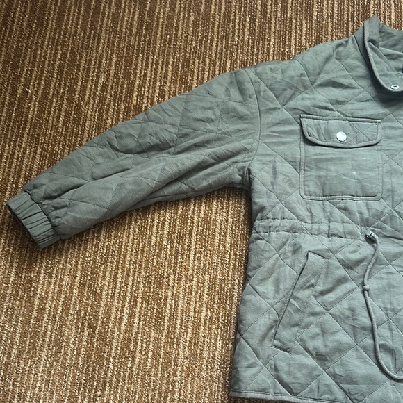Bagatelle Collection Womens Quilted Utility Jacket Olive Green Size XL - Picture 4 of 5